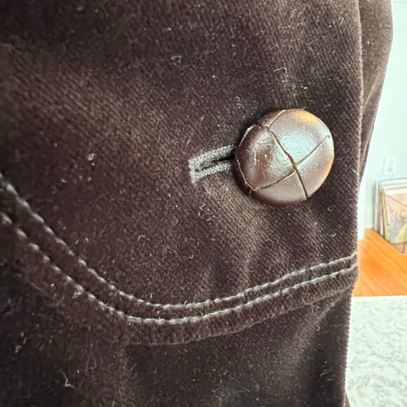 J Crew Brown Velvet Blazer Buttons Academia 4P Preppy Career - Picture 3 of 6